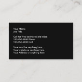 Visitekaartjes voor het verwijderen van kleding (Achterkant)