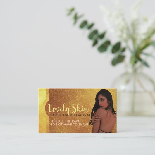 Visitekaartjes voor het verwijderen van laserhaar (Staand voorkant)
