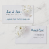 Visitekaartjes voor het verwijderen van laserhaar (Voorkant / Achterkant)