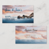 Visitekaartjes voor het verwijderen van laserhaard (Voorkant / Achterkant)