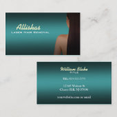 Visitekaartjes voor het verwijderen van laserhaard (Voorkant / Achterkant)