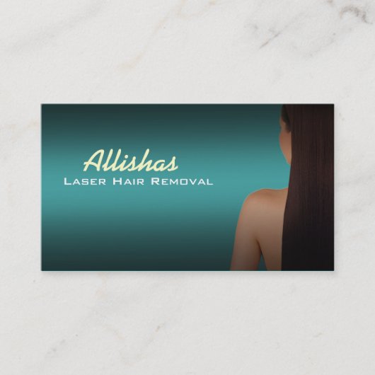 Visitekaartjes voor het verwijderen van laserhaard (Voorkant)