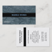 Visitekaartjes voor het verwijderen van marmer Kit (Voorkant / Achterkant)