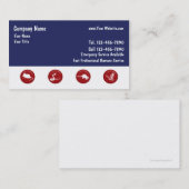 Visitekaartjes voor het verwijderen van wilde dier (Voorkant / Achterkant)