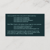 Visitekaartjes voor het vormgeven van Pond (Achterkant)