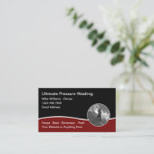 Visitekaartjes voor het wassen en reinigen onder d (Staand voorkant)