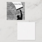 Visitekaartjes voor het wassen van vensters (Voorkant / Achterkant)