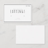 Visitekaartjes voor het weergeven van kaarten door (Voorkant / Achterkant)