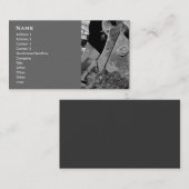 visitekaartjes voor hoefijzer. (Voorkant / Achterkant)