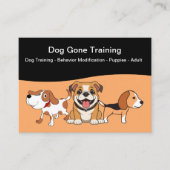 Visitekaartjes voor honden- en puppytraining (Voorkant)