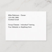 Visitekaartjes voor honden- en puppytraining (Achterkant)