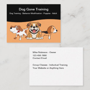 Visitekaartjes voor honden- en puppytraining
