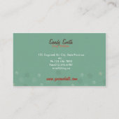 visitekaartjes voor hondenzetters (Achterkant)