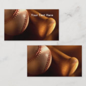 Visitekaartjes voor honkbal en bat (Voorkant / Achterkant)