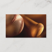 Visitekaartjes voor honkbal en bat (Achterkant)