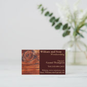 Visitekaartjes voor houtbewerking van kabinetten (Staand voorkant)