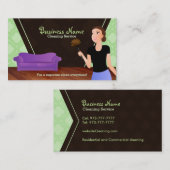 Visitekaartjes voor huisreiniging (Voorkant / Achterkant)