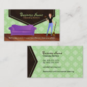 Visitekaartjes voor huisreiniging (Voorkant / Achterkant)