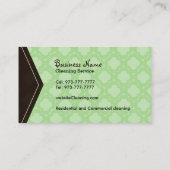 Visitekaartjes voor huisreiniging (Achterkant)