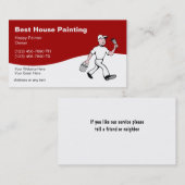 Visitekaartjes voor huisschildering (Voorkant / Achterkant)