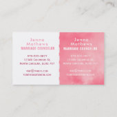 Visitekaartjes voor huwelijksraad (Achterkant)