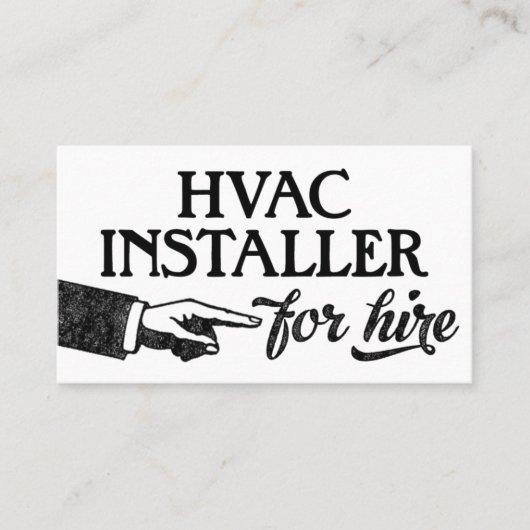 Visitekaartjes voor HVAC-installateurs - Koel  (Voorkant)