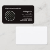 Visitekaartjes voor industriële commerciële ondern (Voorkant / Achterkant)