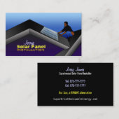 Visitekaartjes voor installatie van zonnepanelen (Voorkant / Achterkant)