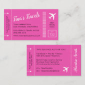 Visitekaartjes voor instapkaarten (Voorkant / Achterkant)