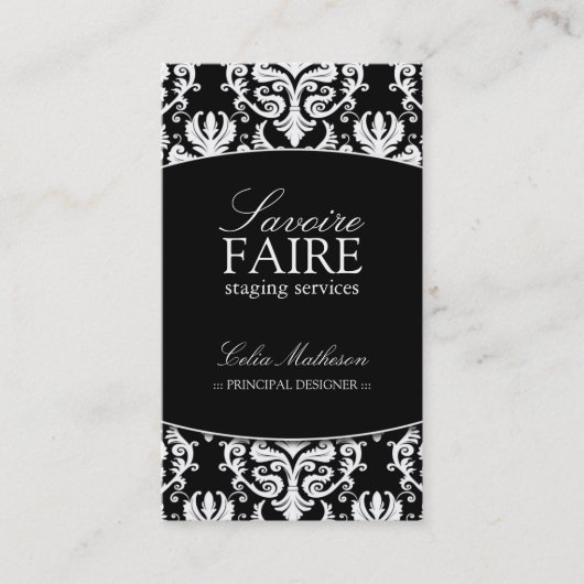 Visitekaartjes voor interieurontwerp (Voorkant)