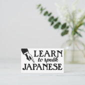 Visitekaartjes voor Japanse taallessen (Staand voorkant)