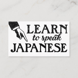 Visitekaartjes voor Japanse taallessen
