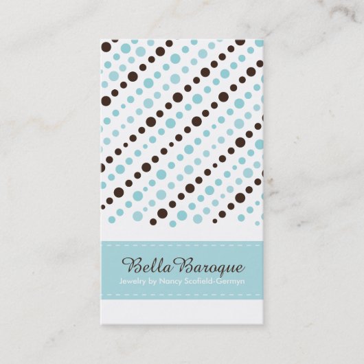Visitekaartjes voor juwelenontwerper (Voorkant)