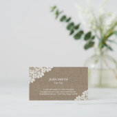 Visitekaartjes voor  kant en overlapping (Staand voorkant)