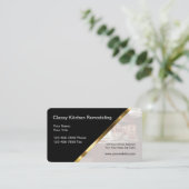 Visitekaartjes voor keuken- en tafelverwijdering (Staand voorkant)