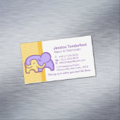 Visitekaartjes voor kinderverzorgers/baby-verzorge visitekaartje magneet (Voorbeeld)