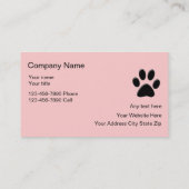 Visitekaartjes voor kinderverzorging (Achterkant)