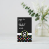 Visitekaartjes voor kinderverzorging (Staand voorkant)