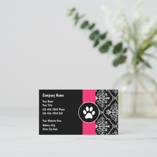 Visitekaartjes voor kinderverzorging (Staand voorkant)