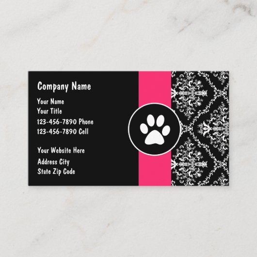 Visitekaartjes voor kinderverzorging (Voorkant)