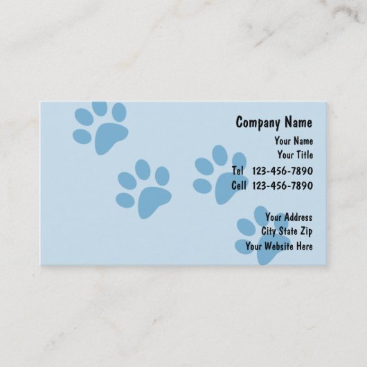 Visitekaartjes voor kinderverzorging (Voorkant)