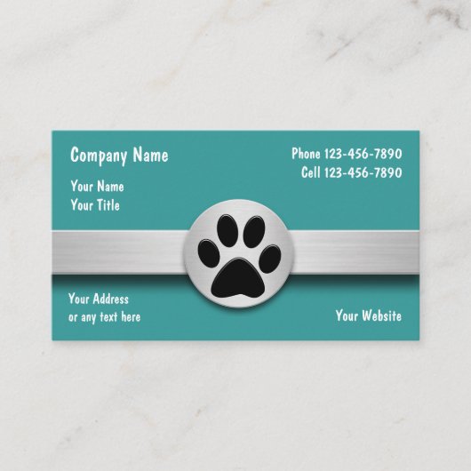 Visitekaartjes voor kinderverzorging (Voorkant)