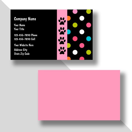 Visitekaartjes voor kinderverzorging