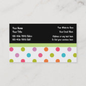 Visitekaartjes voor kinderverzorging (Achterkant)