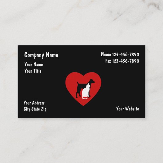 Visitekaartjes voor kinderverzorging (Voorkant)