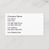 Visitekaartjes voor kinderverzorging (Achterkant)