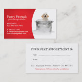 Visitekaartjes voor kinderverzorging afsprakenkaartje (Voorkant / Achterkant)