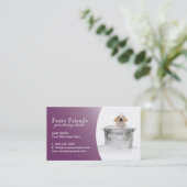 Visitekaartjes voor kinderverzorging afsprakenkaartje (Staand voorkant)