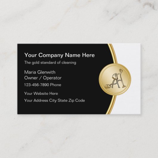 Visitekaartjes voor klasreiniging (Voorkant)