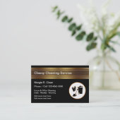 Visitekaartjes voor klasreiniging (Staand voorkant)